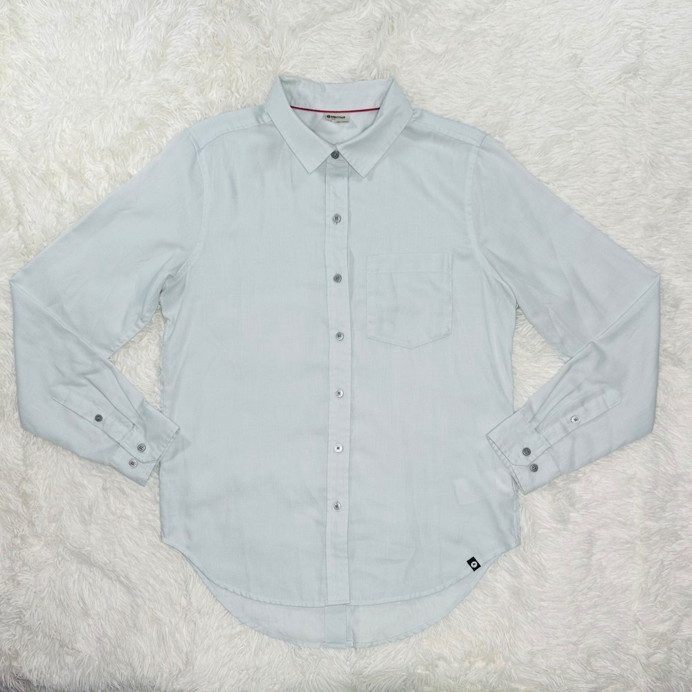 Marmot Seaside Ultra Lightweight Flannel Women's Medium Light‎ Blue N46930